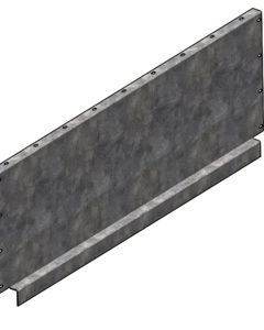 Closure vertical front upper bottom - Hopper 3000L